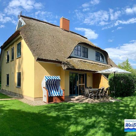 Вілла Familienfreundliches Reetdachhaus Weissdorn 2 Puddemin Екстер'єр фото